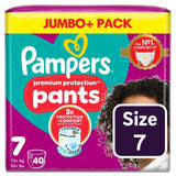 Pampers Premium Protection Disposable Baby Nappy Pants Size 7 Jumbo Pack