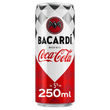 Bacardi and Coca-Cola pre-mixed drink can - British product