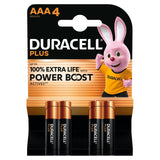 M&S Duracell Plus AAA Alkaline Batteries 4-Pack- Buy online at McGrocer