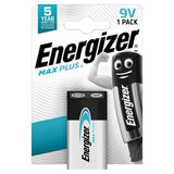 M&S Energizer Max Plus 9V Alkaline Batteries 1-Pack- Buy online at McGrocer