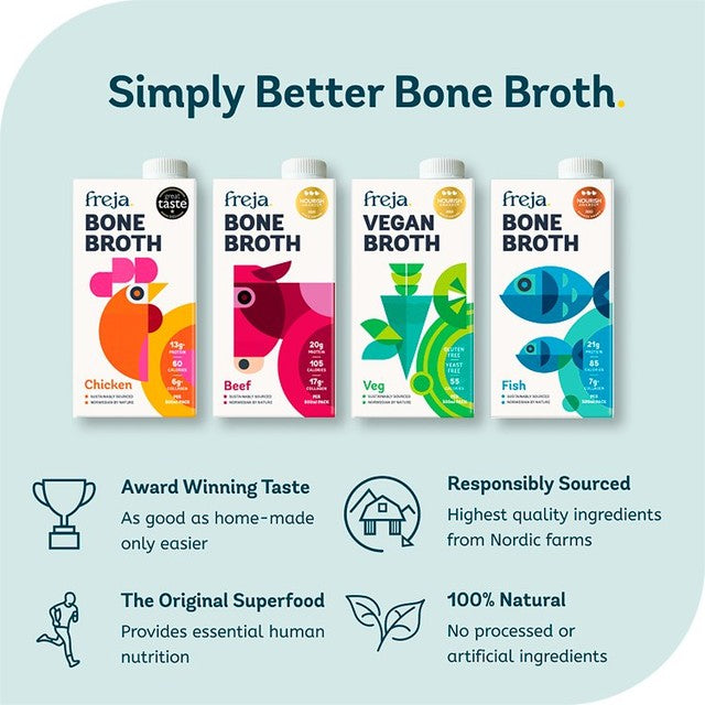 Freja Classic Fish Sipping Bone Broth 500ml - British product