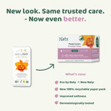 Naty Bio Normal pantyliners 32 pack, imported from the UK