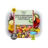 M&S Mediterranean Roasting Vegetables with Basil & Lemon Dressing Vegetable Side Pack 350g