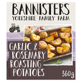 Pommes de terre rôties surgelées à l'ail et au romarin Bannisters Farm 360 g