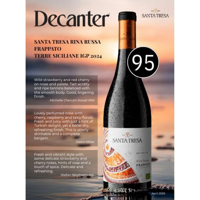 Santa Tresa Organic Cerasuolo red wine 75cl (British brand)
