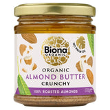 Biona crunchy almond butter 170g - British product