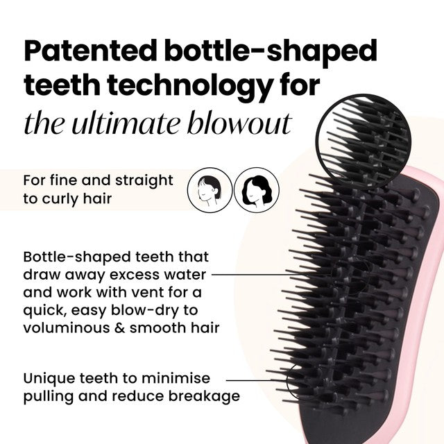 Tangle Teezer blow-dry brush in Tickled Pink (British brand)