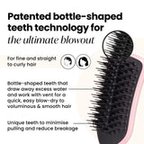 Tangle Teezer blow-dry brush in Tickled Pink (British brand)