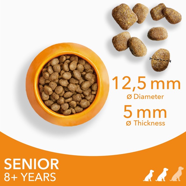 Iams senior dry dog food for small/medium breeds with chicken 2kg, UK version