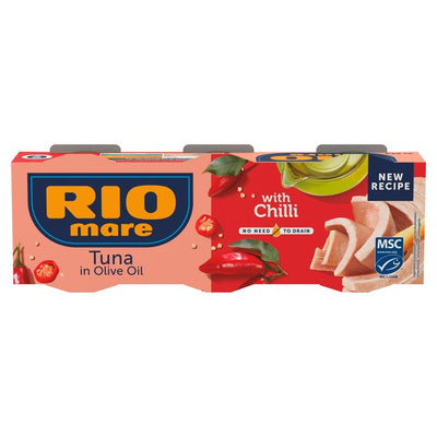 M&S Rio Mare MSC Tuna with Chilli Canned Tuna 3 x 65g- Buy online at McGrocer