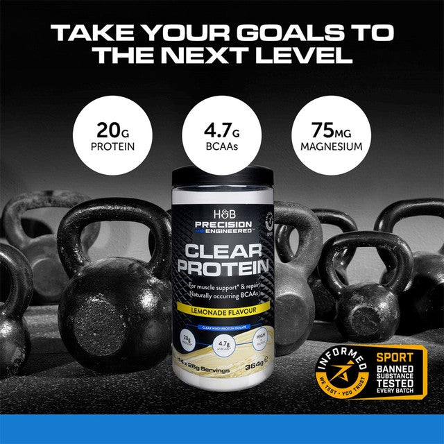 Precision Engineered Clear Whey Protein Powder Lemonade Flavour 364g, UK version
