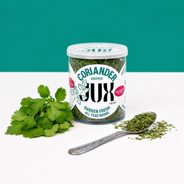JUX freeze-dried coriander, imported from the UK