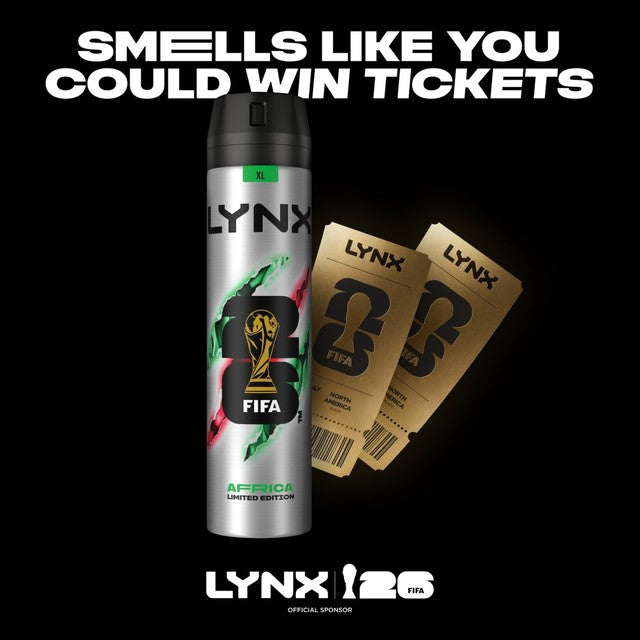 Lynx Africa Anti-Perspirant Deodorant Spray 250ml, UK version