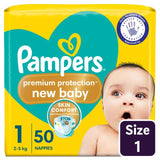 M&S Pampers New Baby Nappies Essential Pack Size 1 (2-5kg)- Buy online at McGrocer