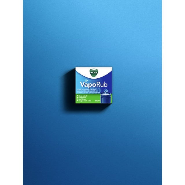 Vicks Vaporub cold relief ointment 50g (British brand)