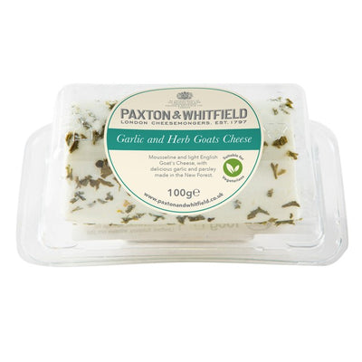جبن ماعز بالثوم والأعشاب من M&S Paxton & Whitfield 100 جرام - اشترِ عبر الإنترنت من McGrocer