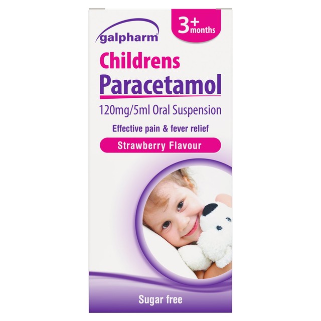 Galpharm Childrens Paracetamol Liquid Suspension 100ml, UK version