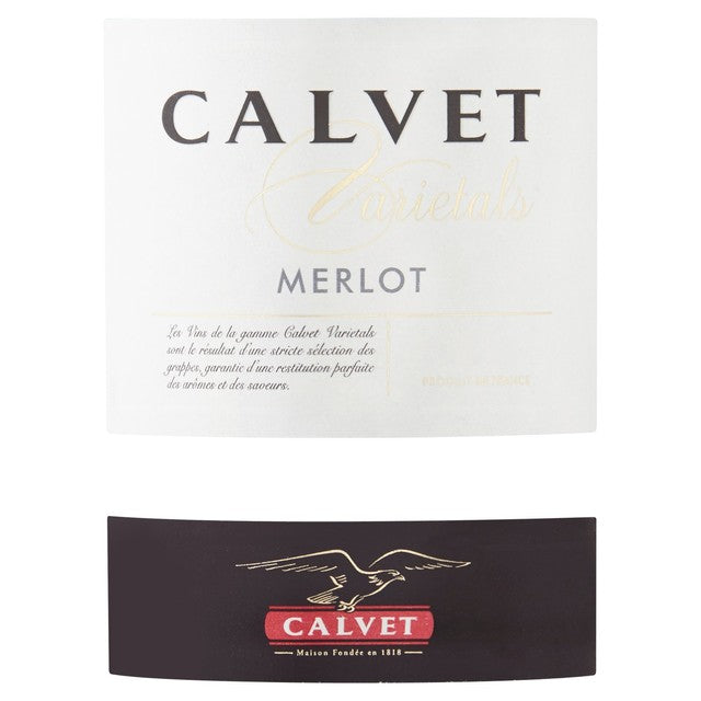 Calvet Merlot red wine 75cl - British product