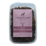 The Innocent Hound sliced venison sausage dog treats 600g (British brand)