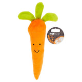 Petface Furry Carrot plush dog toy, imported from the UK