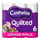 M&S Cushelle Quilted Toilet Rolls 50% More Sheets 6 Rolls- Buy online at McGrocer