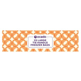 Ocado large tie handle freezer bags, imported from the UK