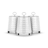 M&S Tower Solitaire Set of 3 Kitchen Canisters White 1.3L- Buy online at McGrocer