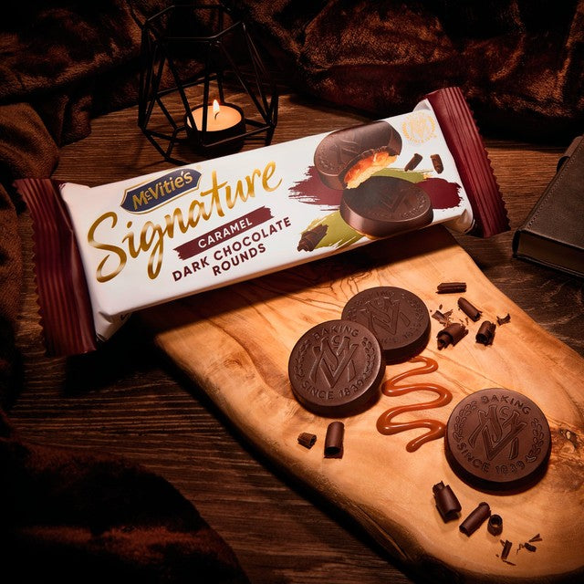 McVitie's dark chocolate rounds biscuits pack - British product