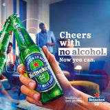 Heineken 0.0 Alcohol Free Beer 4x330ml, UK version
