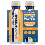 Wow Hydrate Electrolyte Vitamin Water Orange 4 x 500ml