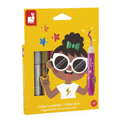 M&S Janod Glitter Glue Art & Craft Set - 9 Tubes- Buy online at McGrocer
