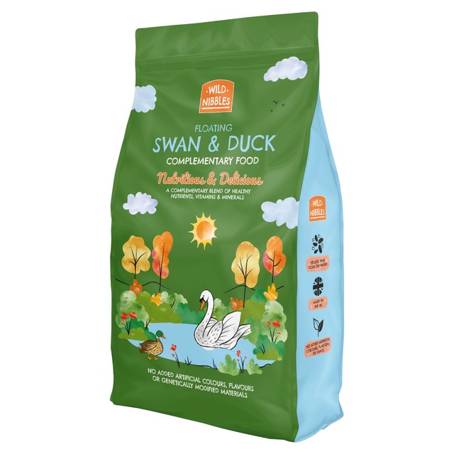 Wild Nibbles Swan & Duck food floating pellets (British brand)