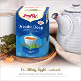 Yogi Tea Organic Breathe Deep herbal tea bags (British brand)