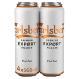 Carlsberg Export lager beer 4 x 568ml cans - British product