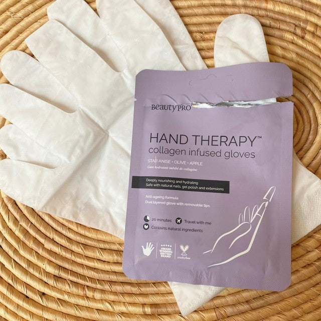 Beauty Pro hand therapy gloves with removable fingertips - British product