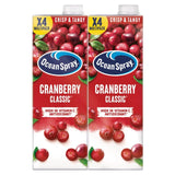 Ocean Spray Cranberry Classic juice drink 4x1L, imported from the UK