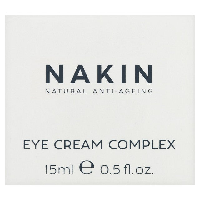 Nakin Natural Anti-Ageing Eye Cream Complex 15ml, imported from the UK