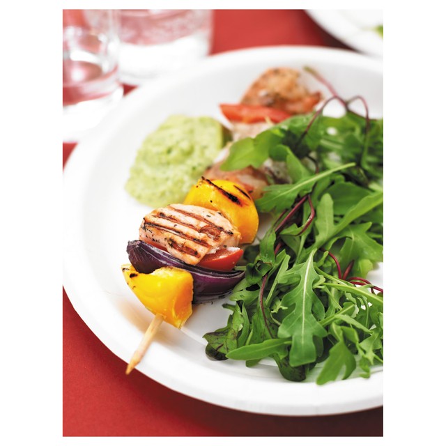 Duni white coated paper plates 22cm 50 pack (British brand)