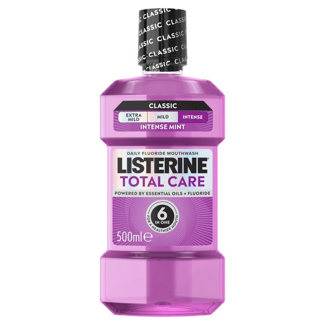 Listerine Total Care Intense Mint mouthwash (British brand)