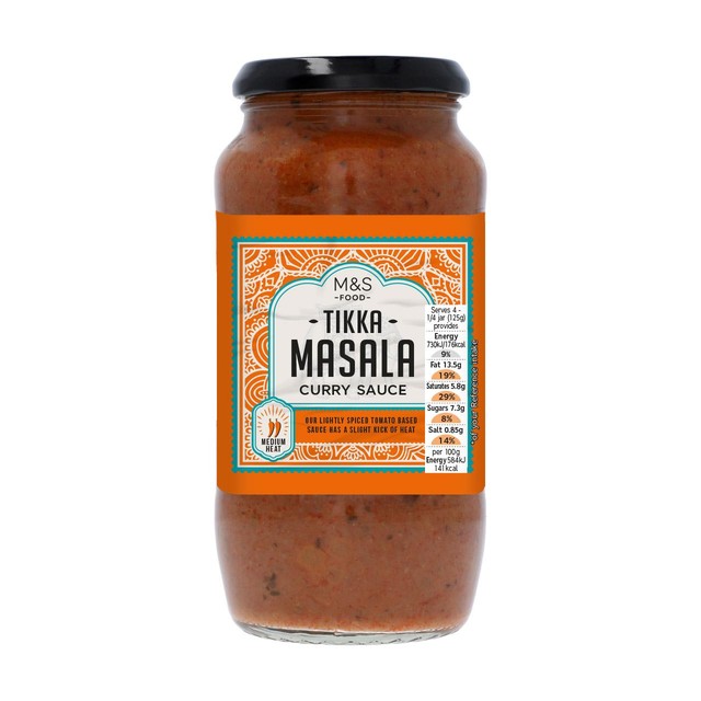 M&S Tikka Masala curry sauce 500g, imported from the UK