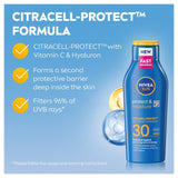 Nivea sun lotion SPF30 400ml, imported from the UK