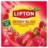 Lipton Berry Bliss fruit tea bags, imported from the UK