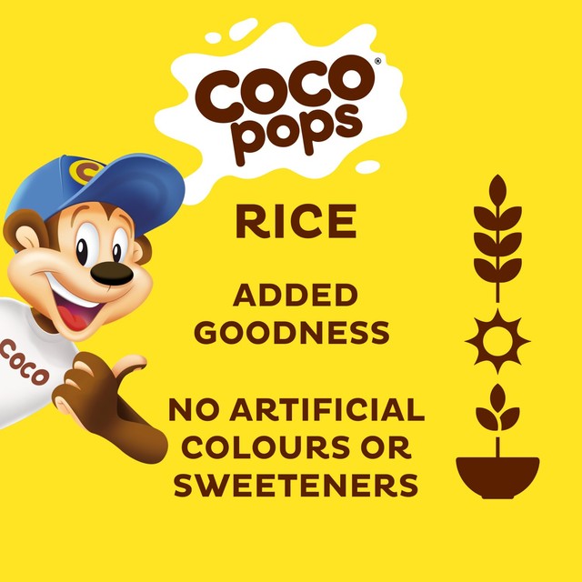 Kellogg's Coco Pops chocolate breakfast cereal 295g - British product