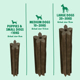 Denzel's Daily Dentals for medium dogs with peanut butter, peppermint and parsley, 100g - British product