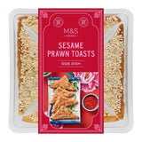 Fried Prawn Toast Triangles with Sesame Seeds and Spring Onions, 4-Pack 115g