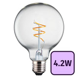 TCP clear glass filament warm white light bulb 4.2W E27 (British brand)
