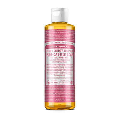 M&S Dr Bronner's Cherry Blossom Organic Castile Liquid Soap 240ml- Buy online at McGrocer