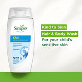 Simple kids hair and body wash shower gel 225ml (British brand)