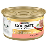 M&S Gourmet Gold Savoury Cake Salmon Wet Cat Food 85g- Buy online at McGrocer