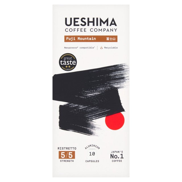 Ueshima Fuji Mountain Bold Roast coffee capsules 10 pack (British brand)